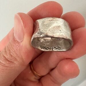 UNO de 50 Silver Ring